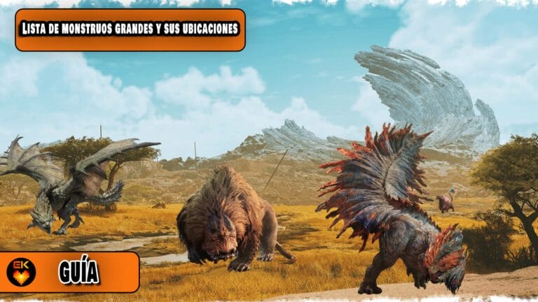 Monster Hunter Wilds: lista de monstruos grandes y donde encontrarlos