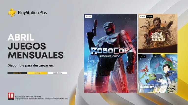 Nuevo lote de Juegos en PS PLUS Essental abril 2025