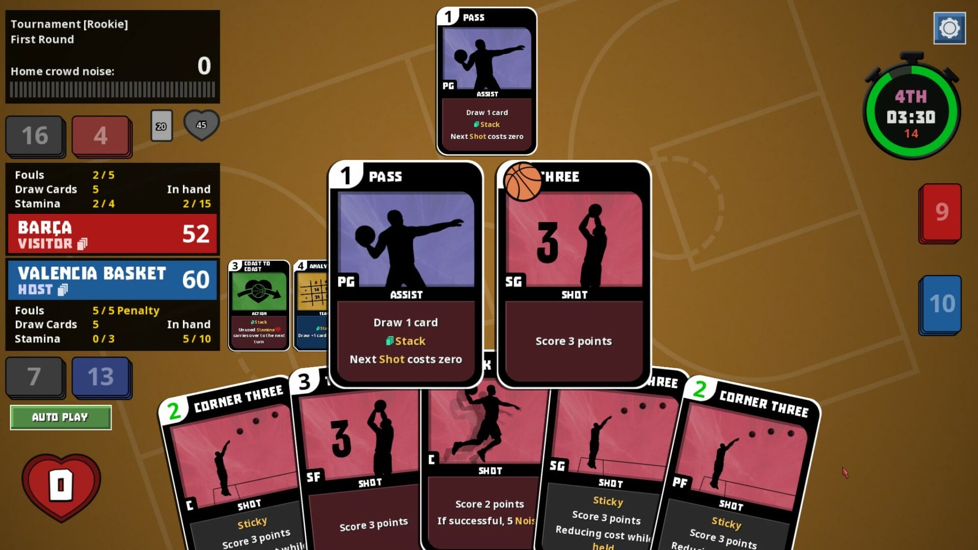 Clutchtime Basketball Deckbuilder: estrategia, cartas y baloncesto Clutchtime Basketball Deckbuilder: estrategia, cartas y baloncesto