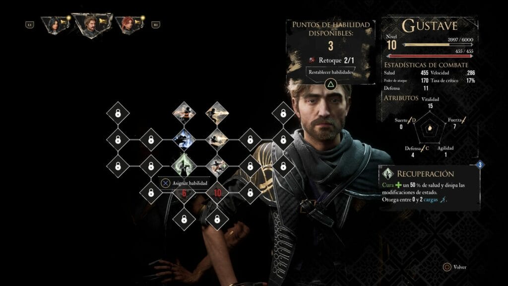Clair Obscur Expedition 33: ¿Cómo reasignar los puntos de atributo o de habilidad?