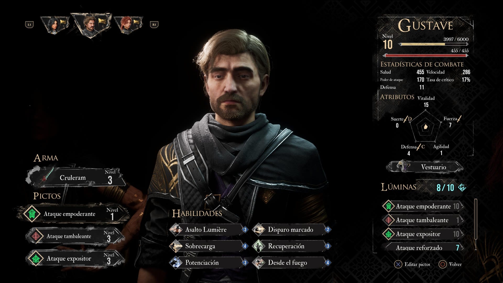 Clair Obscur Expedition 33: Pictos y Lúminas