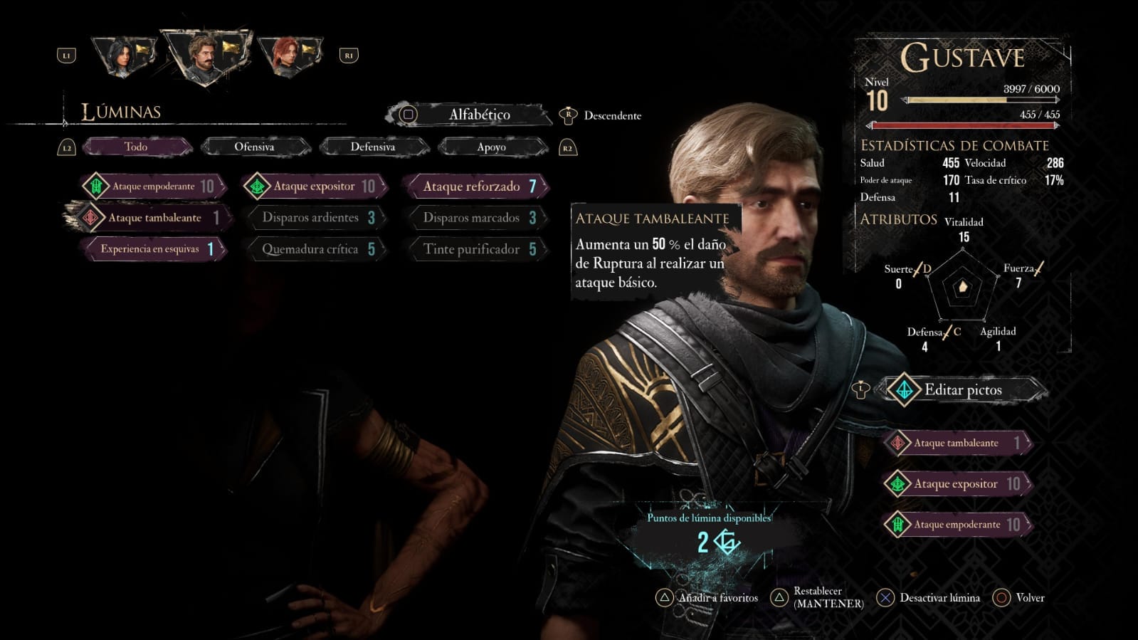 Clair Obscur Expedition 33: Pictos y Lúminas