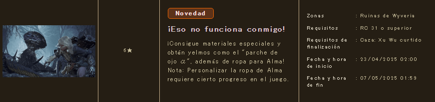 Monster Hunter Wilds Evento: ¡Eso no funciona conmigo! (Xu Wu)