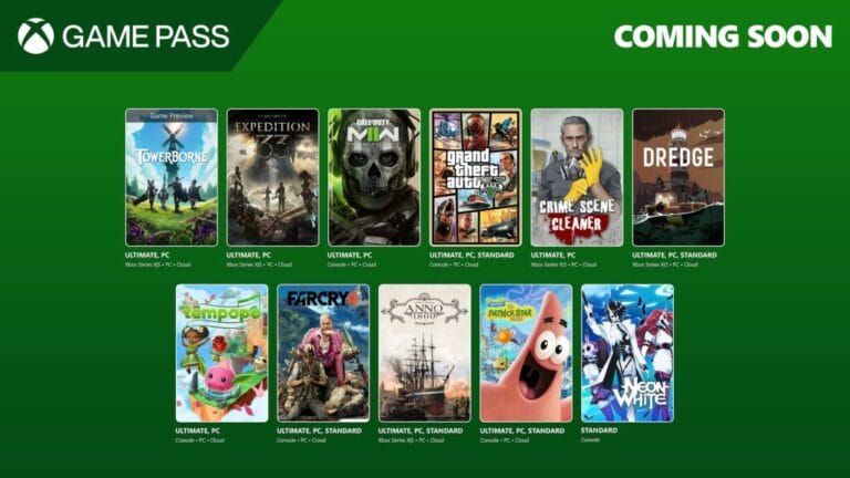 Nuevos juegos añadidos en Game Pass abril de 2025