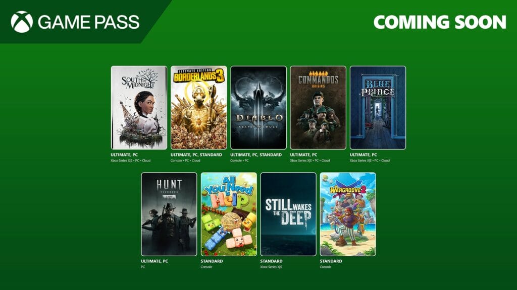 Nuevos juegos añadidos en Game Pass abril de 2025
