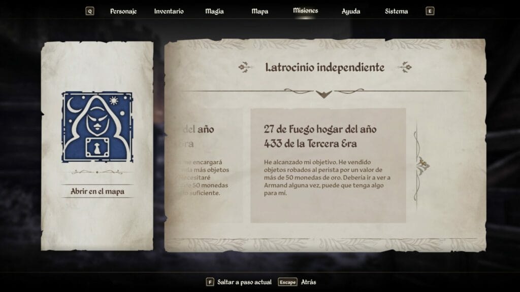 The Elder Scrolls IV Oblivion Remastered – Gremio de Ladrones: Latrocinio independiente