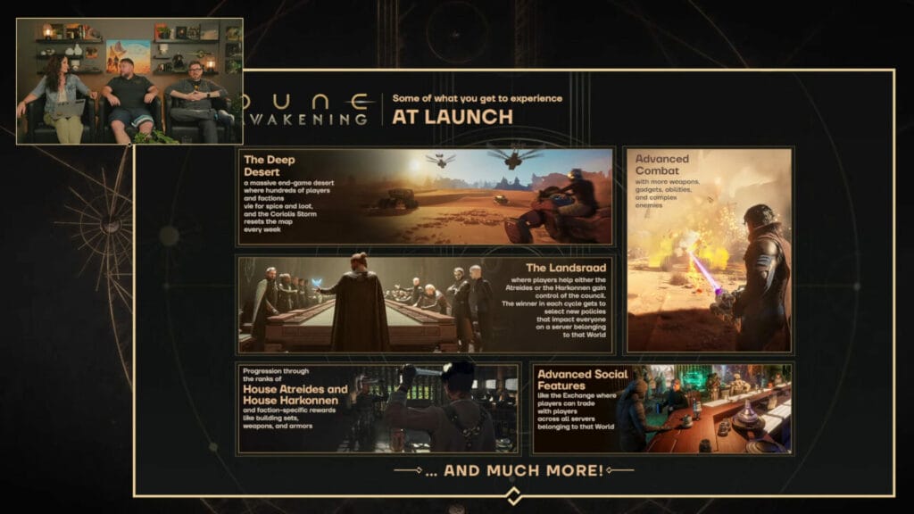 Dune Awakening - Resumen del evento sobre el midgame/endgame