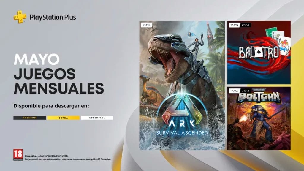 Nuevo lote de Juegos en PS PLUS Essental mayo 2025