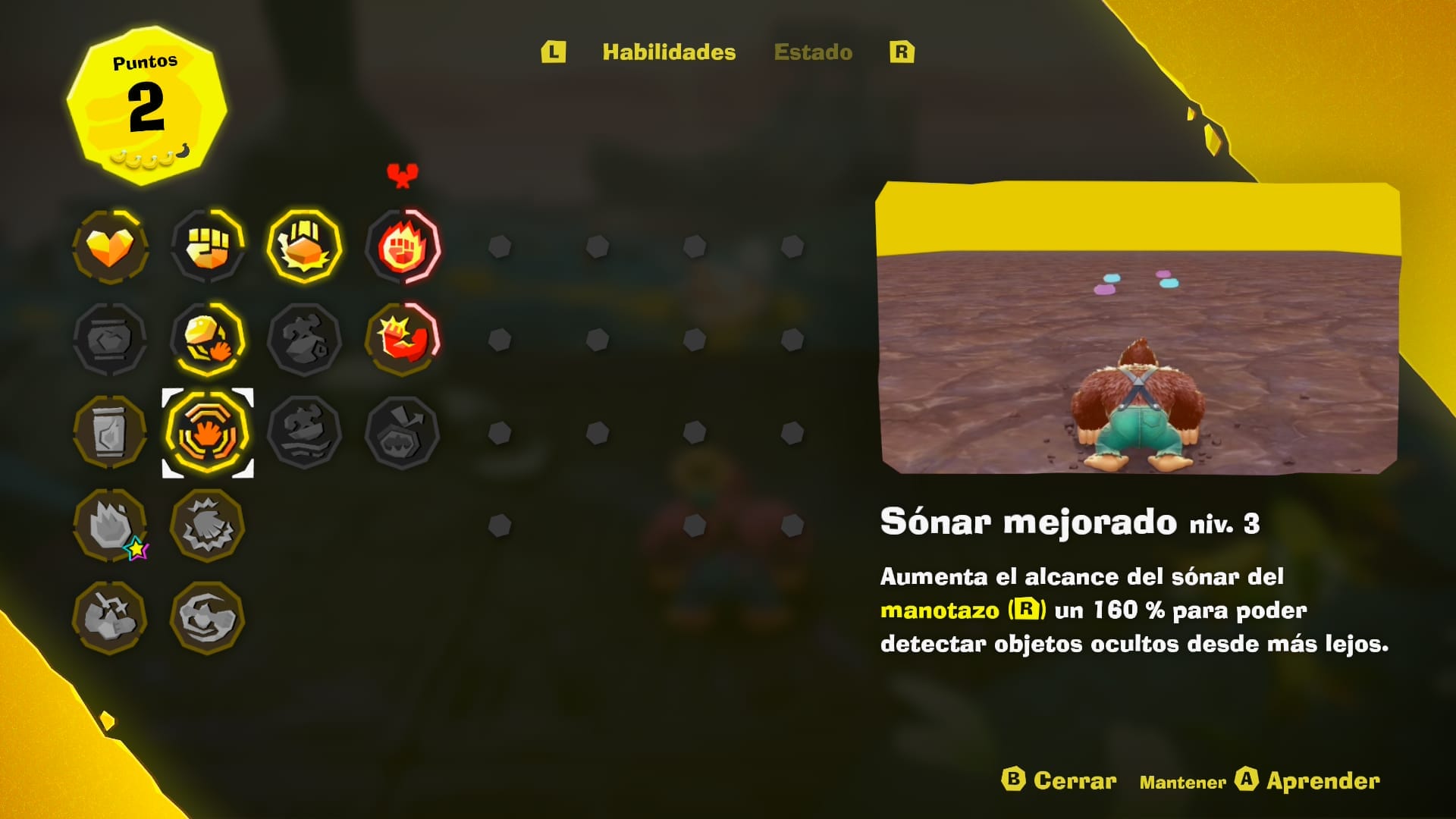 Donkey Kong Bananza: Cómo encontrar todos los plátanos y los fósiles ocultos en cada estrato