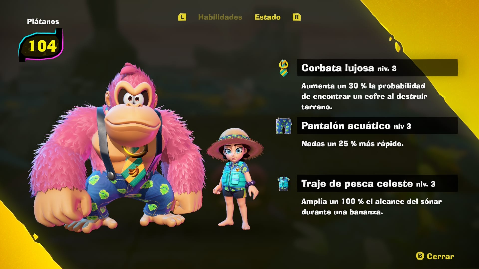 Donkey Kong Bananza: Cómo encontrar todos los plátanos y los fósiles ocultos en cada estrato