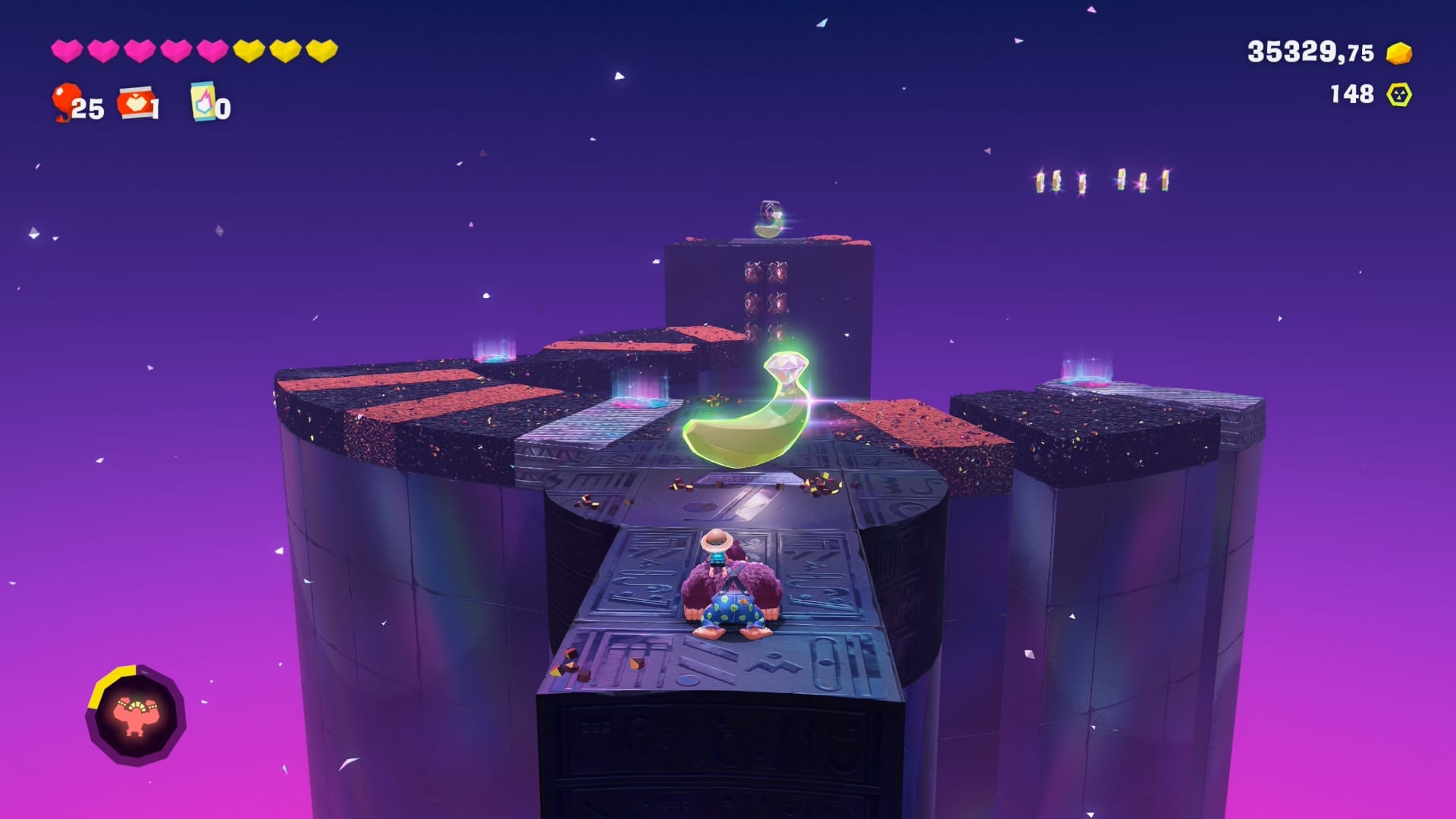Donkey Kong Bananza: Cómo conseguir los 3 plátanos en «Zona de los Láseres giratorios» Donkey Kong Bananza: Cómo conseguir los 3 plátanos en «Zona de los Láseres giratorios»
