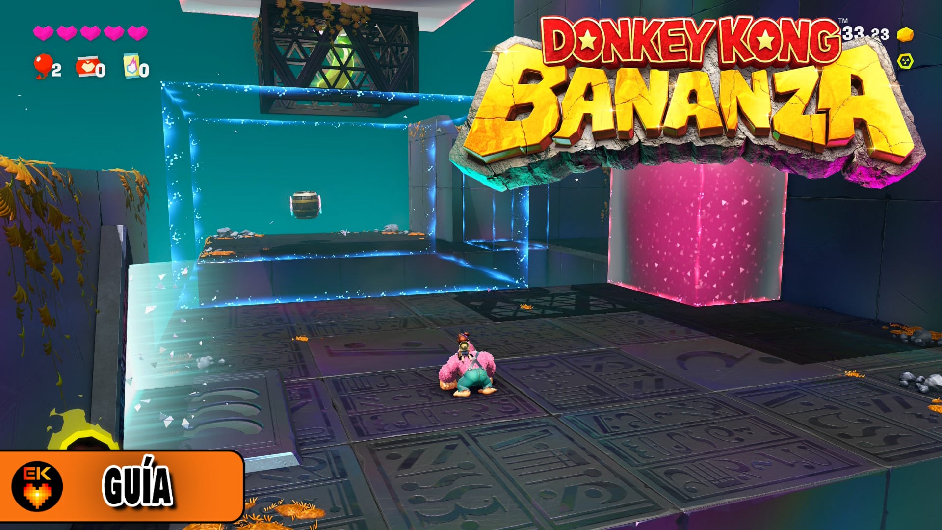 Donkey Kong Bananza: Cómo conseguir los 3 plátanos en «La sala del Alternagel»