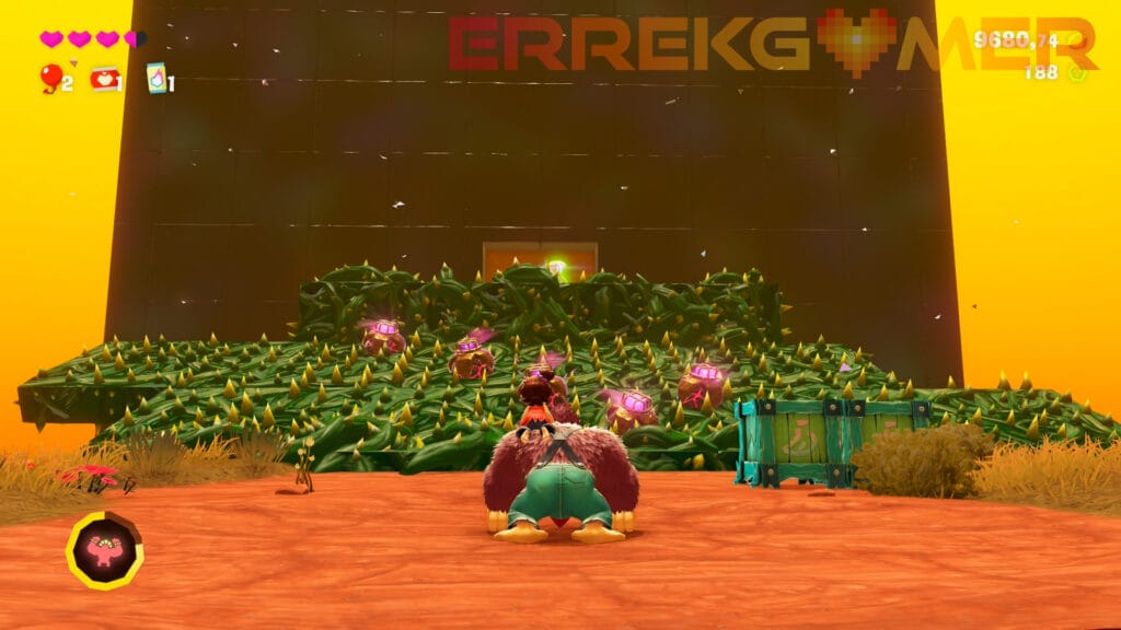 Donkey Kong Bananza: Cómo conseguir los 3 plátanos en Donkey Kong Bananza: Cómo conseguir los 3 plátanos en "cueva de espinas y bombas"