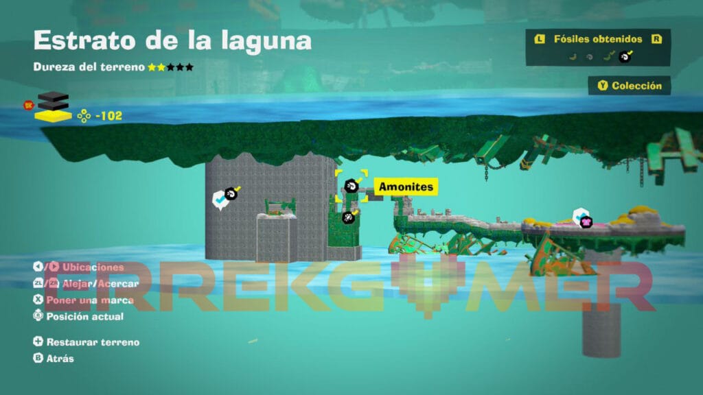 Donkey Kong Bananza: Todos los fósiles y plátanos del Estrato de la laguna