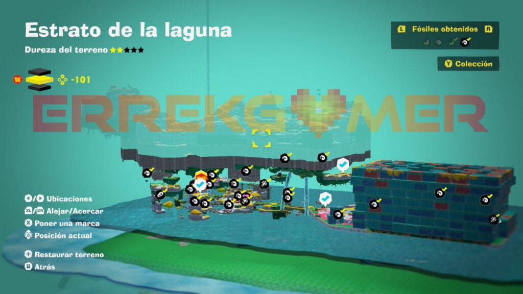 Donkey Kong Bananza: Todos los fósiles y plátanos del Estrato de la laguna