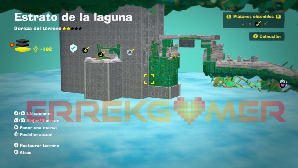 Donkey Kong Bananza: Todos los fósiles y plátanos del Estrato de la laguna