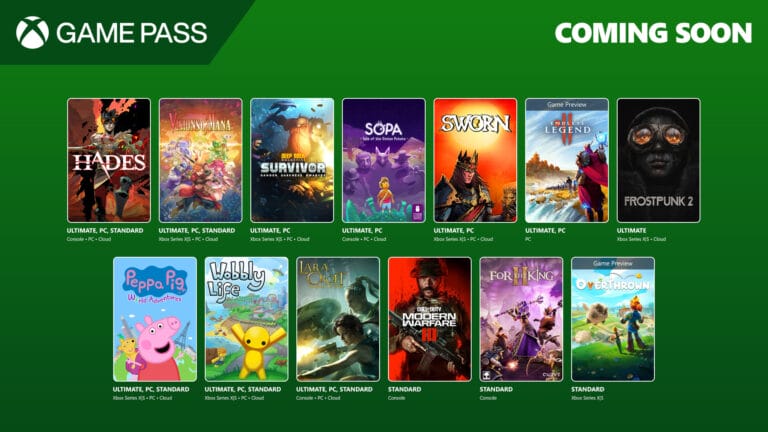 Nuevos juegos añadidos en Game Pass septiembre de 2025