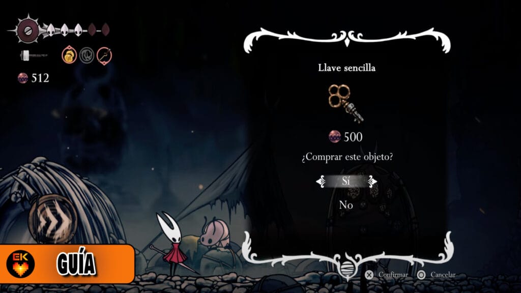 Hollow Knight silksong: Dónde comprar y UTILIZAR la "Llave sencilla" del Valle Óseo