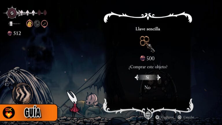 Hollow Knight silksong: Dónde comprar y UTILIZAR la "Llave sencilla" del Valle Óseo