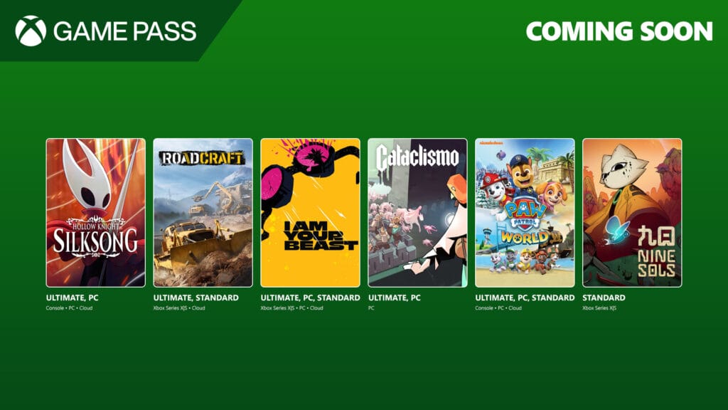 Nuevos juegos añadidos en Game Pass septiembre de 2025