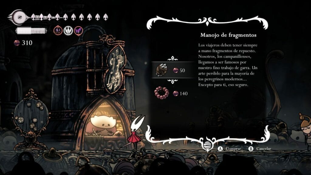 Hollow Knight Silksong : Todas las herramientas que se pueden comprar