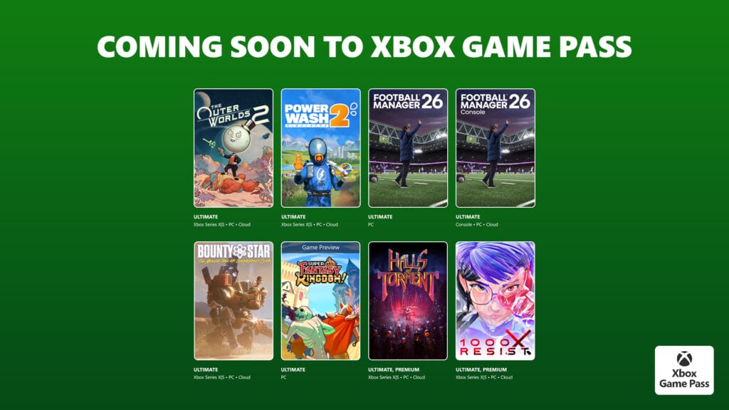 Nuevos juegos añadidos en Game Pass octubre de 2025