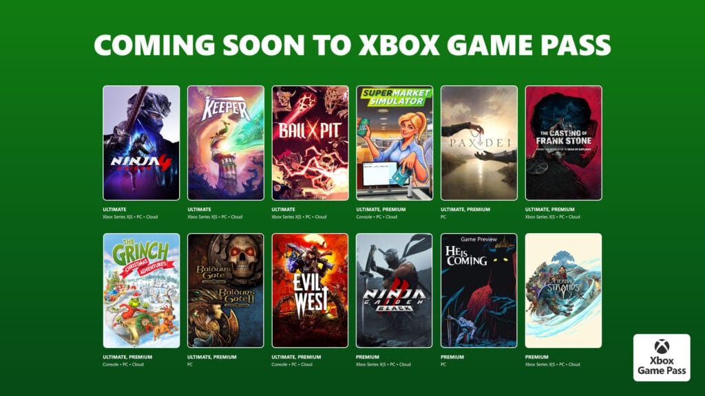 Nuevos juegos añadidos en Game Pass octubre de 2025
