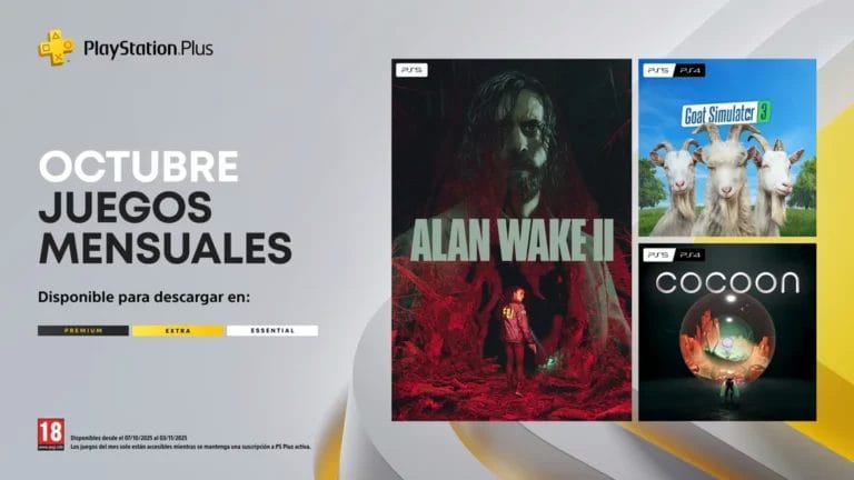 Nuevo lote de Juegos en PS PLUS Essential octubre 2025