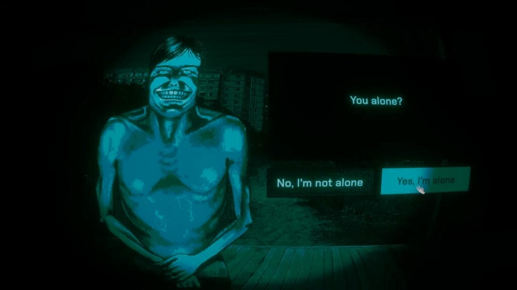 Cómo conseguir el final "Sí, estoy solo"  en No, I'm Not A Human
