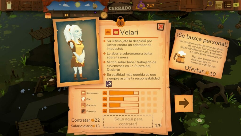 Primeras impresiones: Tavern Keeper Primeras impresiones: Tavern Keeper