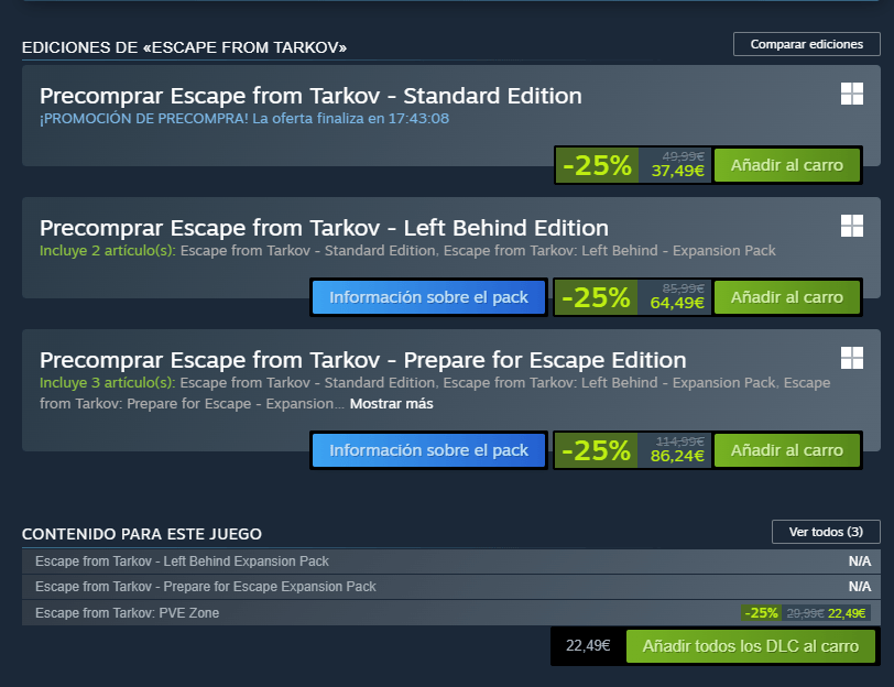 Escape From Tarkov: A tan solo 1 día para la 1.0