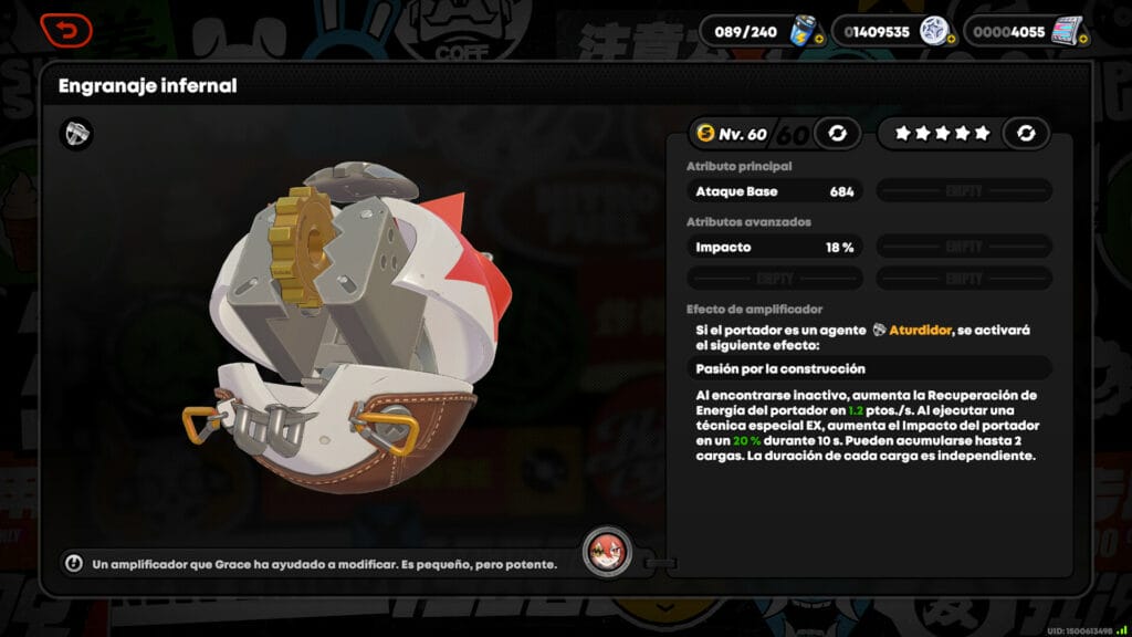 Engranaje Infernal - zenless zone zero