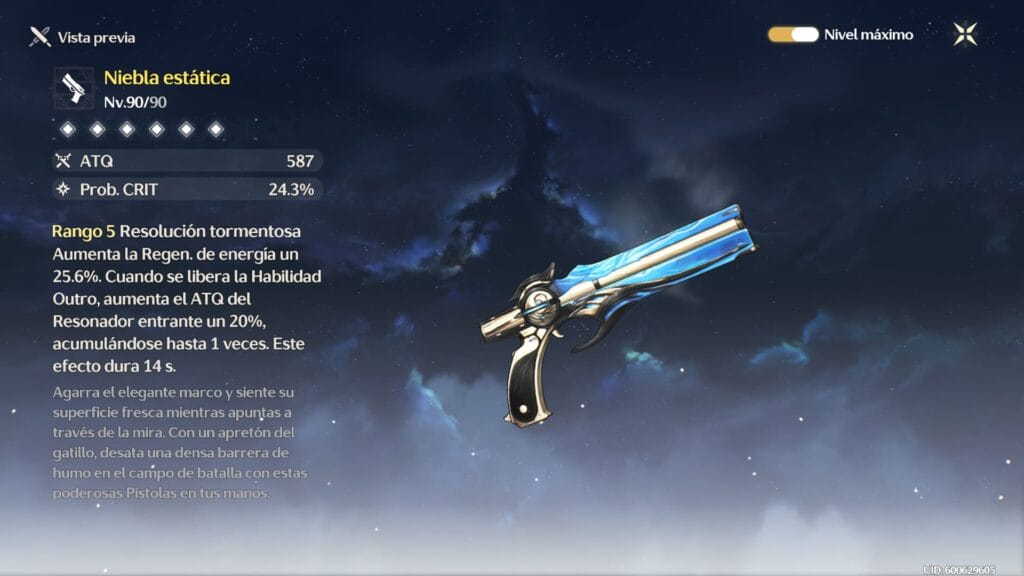 Niebla estática - Wuthering Waves