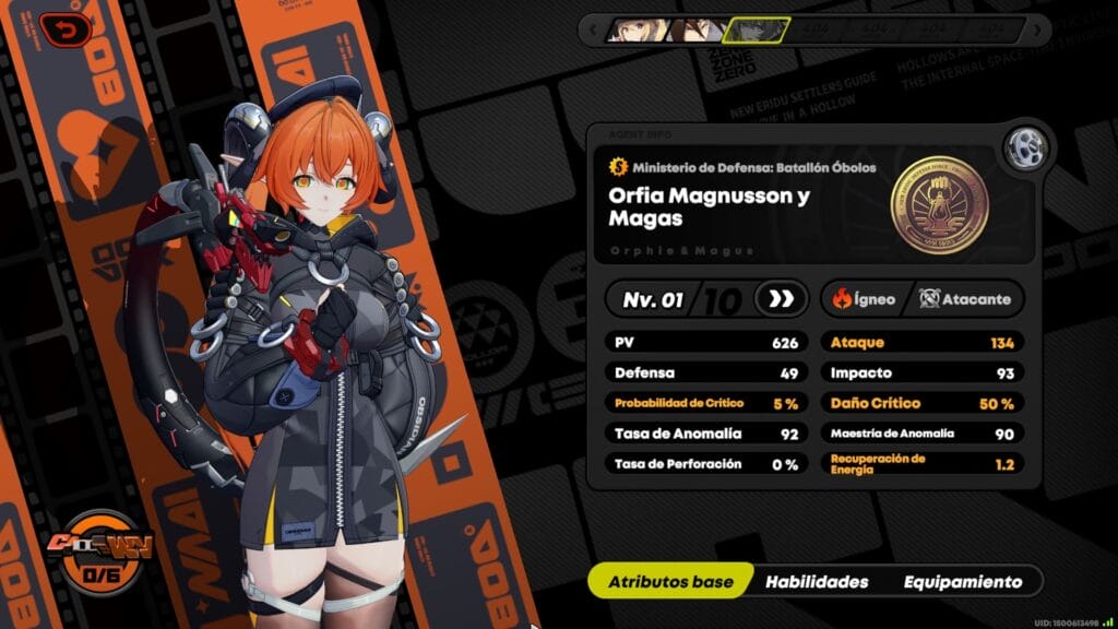 Zenless Zone Zero – Build para Orfia y Magas