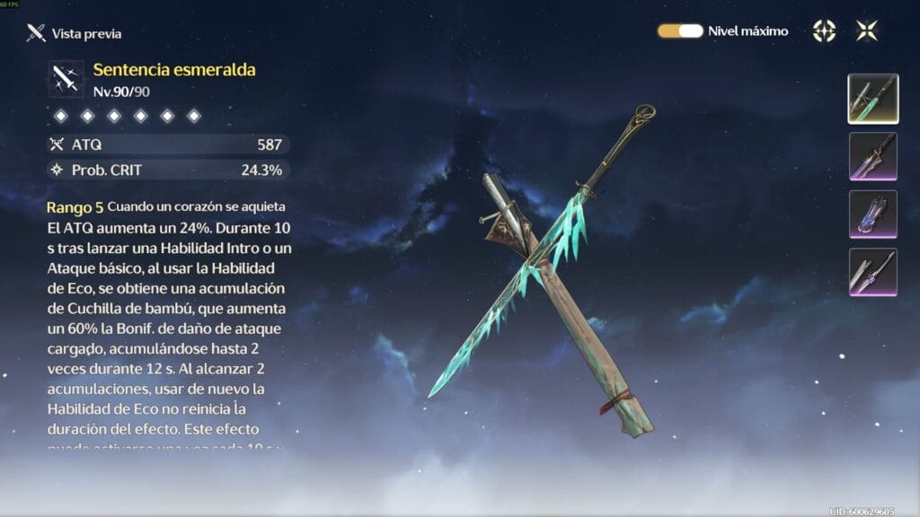 Sentencia esmeralda - Wuthering Waves Sentencia esmeralda - Wuthering Waves