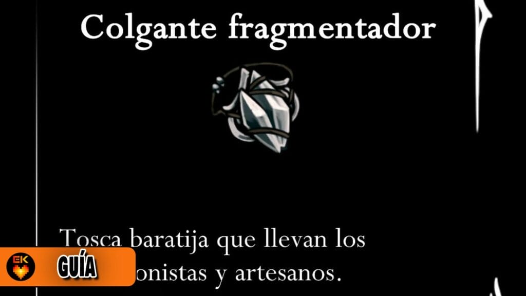 Hollow Knight Silksong: Dónde conseguir el Colgante fragmentador
