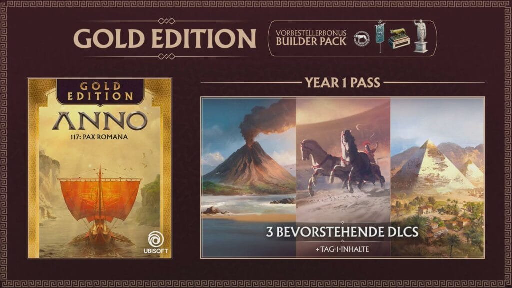 Anno 117: Pax Romana - Lanzamiento y contenido del primer año