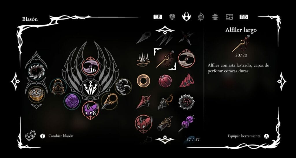 Hollow Knight Silksong: Dónde conseguir el Alfiler largo Hollow Knight Silksong: Dónde conseguir el Alfiler largo