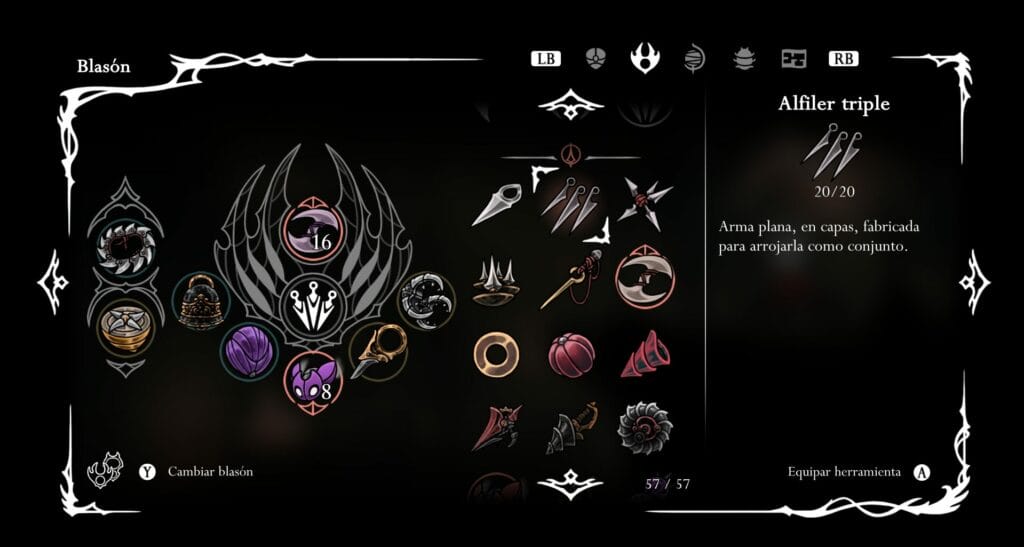 Hollow Knight Silksong: Dónde conseguir los Recipientes Voltaicos Hollow Knight Silksong: Dónde conseguir el Alfiler Triple