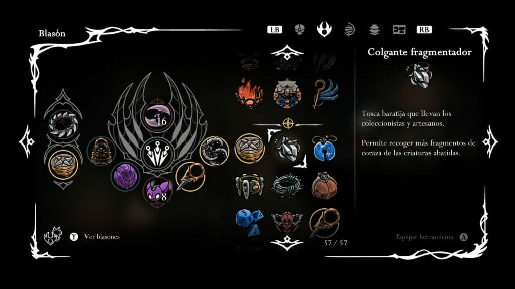 Hollow Knight Silksong: Dónde conseguir el Colgante fragmentador