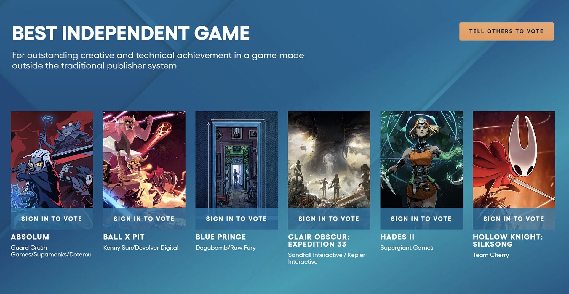 Megabonk renuncia a su nominación y deja en evidencia a The games Awards