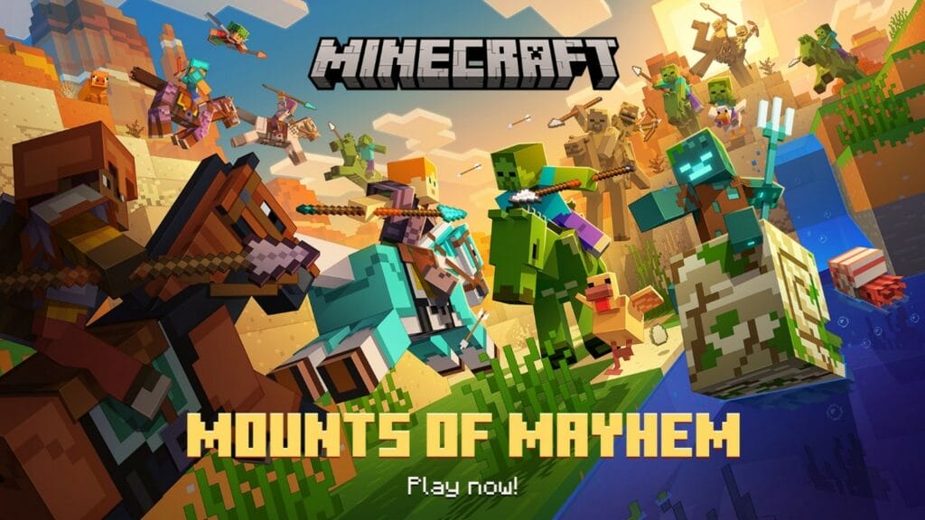 Minecraft: Mounts of Mayhem introduce novedades de combate y monturas