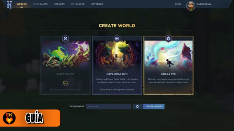 Hytale - Modo creativo y todos los comandos de la consola