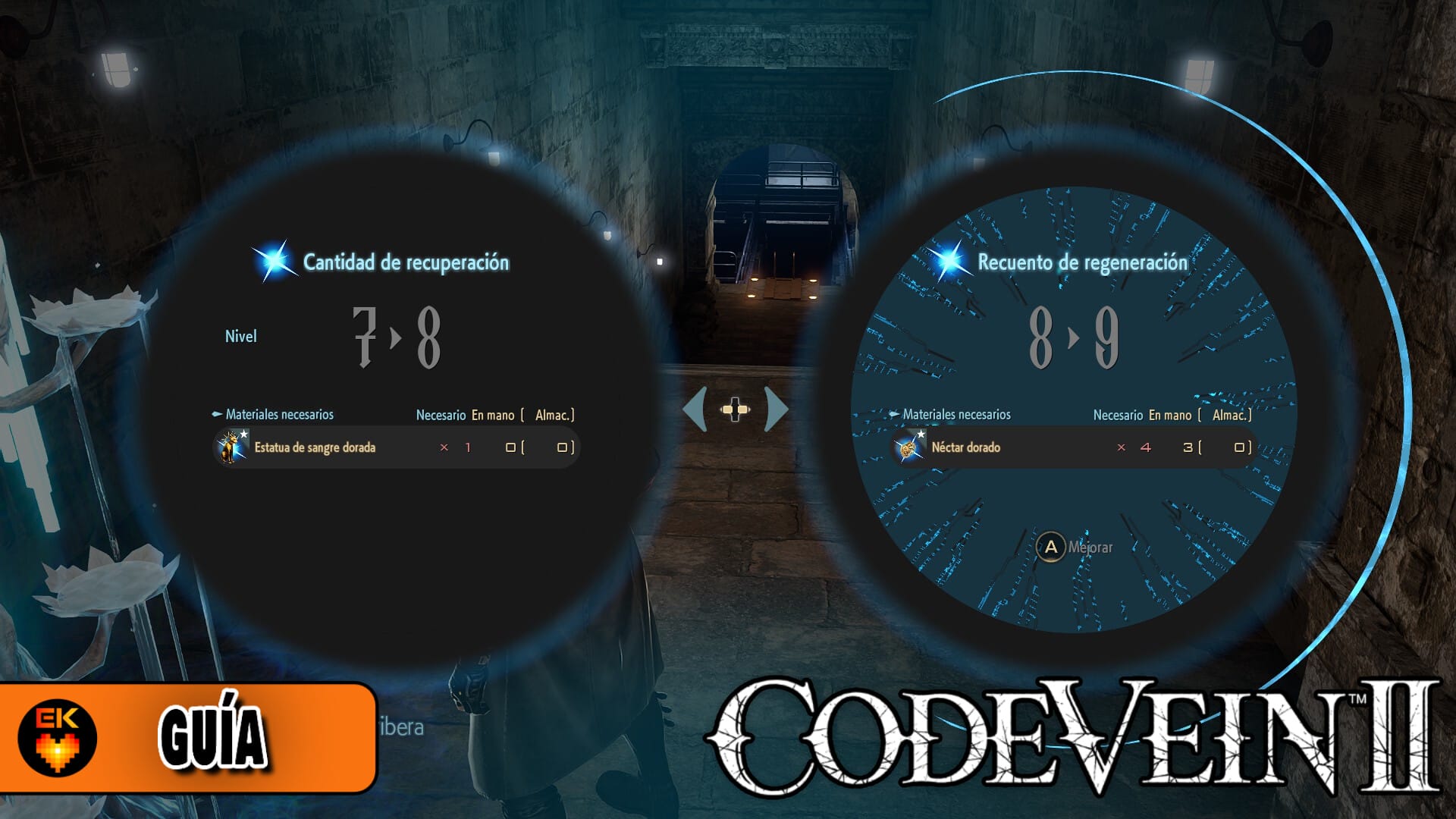 Guía de Code Vein 2: Localización de néctares dorados y estatuas de sangre doradas