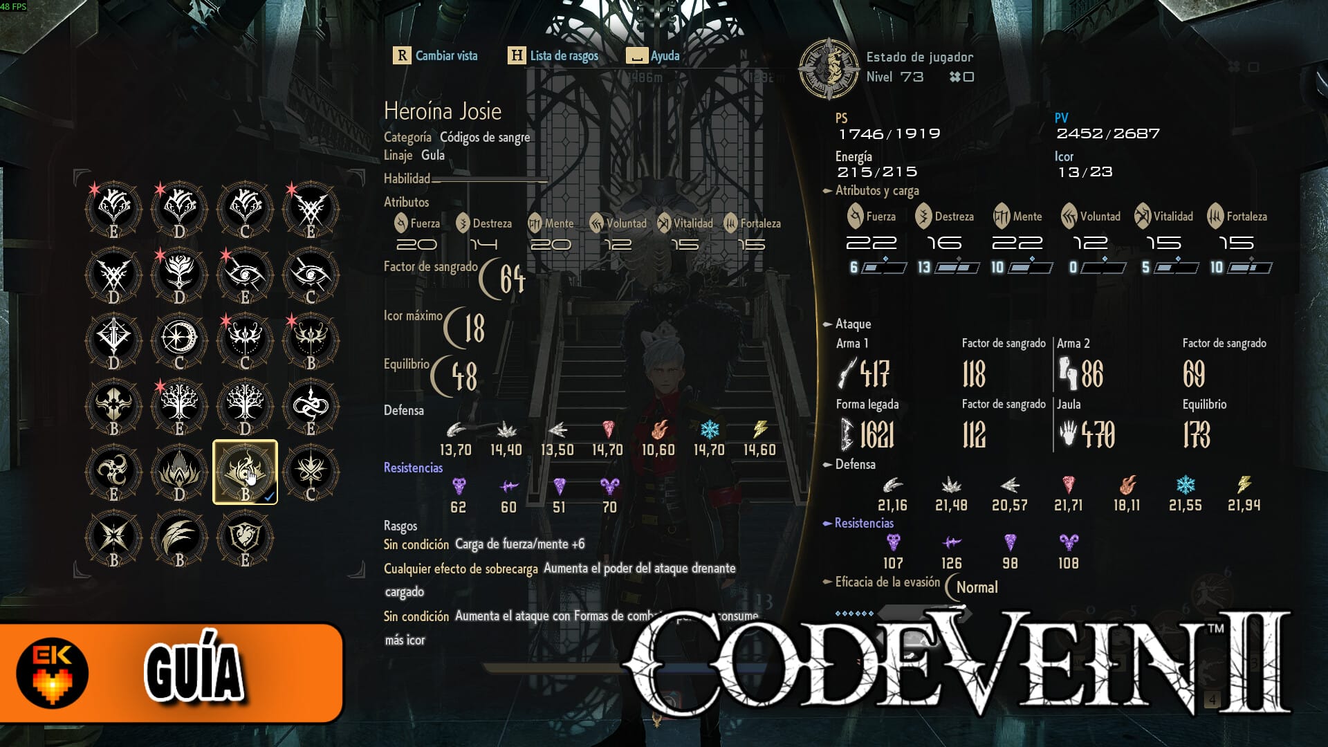 Guía de Code Vein 2: cómo obtener y mejorar los códigos de sangre