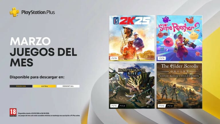 Anunciado Nuevo lote de Juegos en PS PLUS Essential marzo 2026