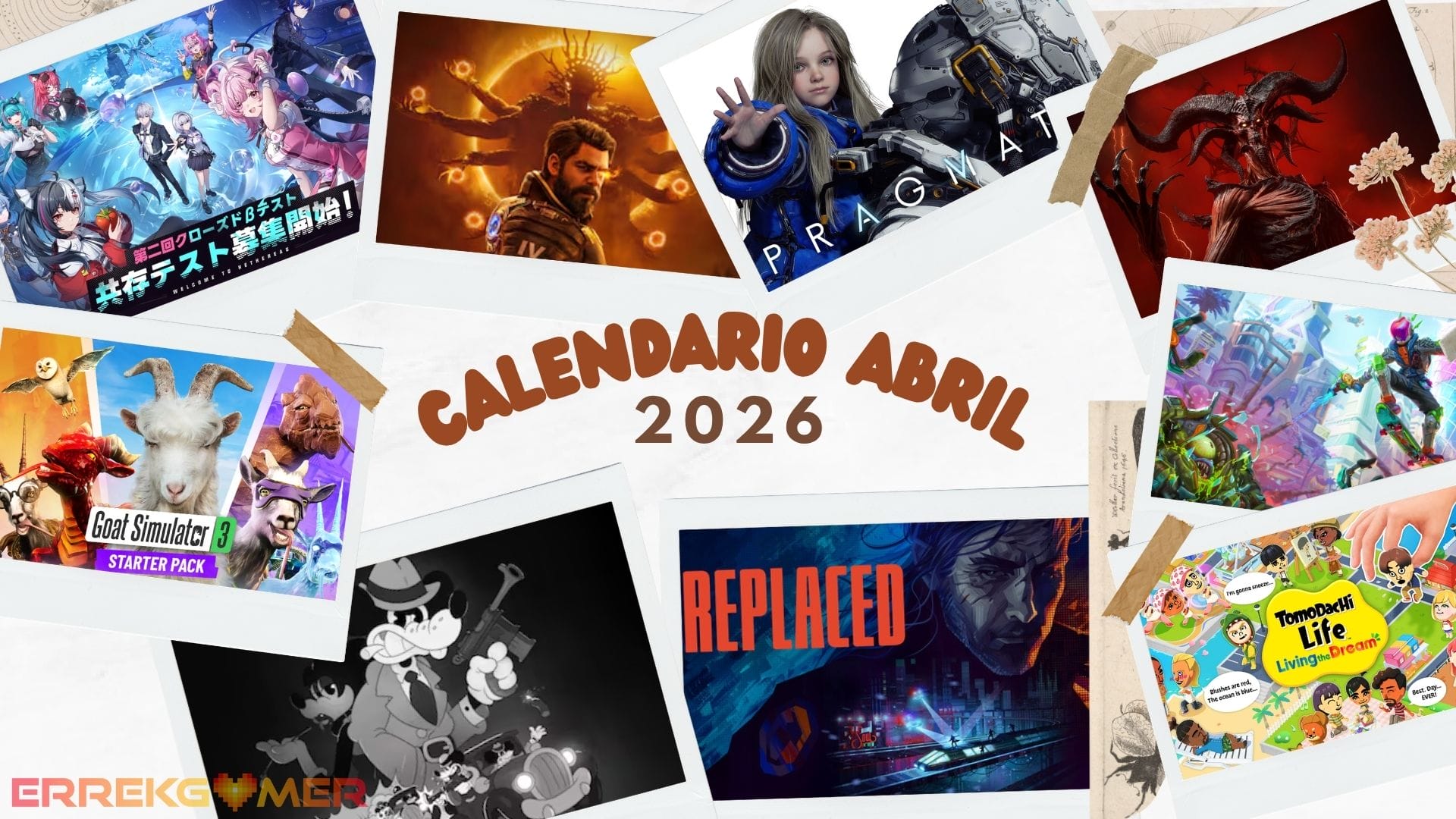 Lanzamientos de videojuegos de abril 2026: PRAGMATA, REPLACED, Saros, Diablo IV: Lord of Hatre y mucho más