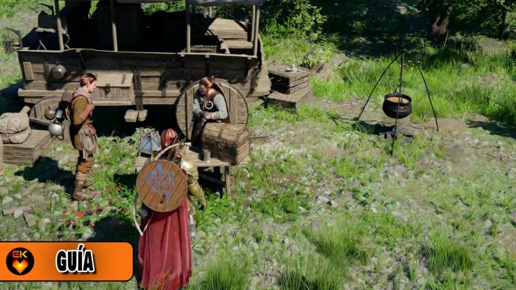 Crimson Desert - guía para mejorar el campamento de los Melenas Grises