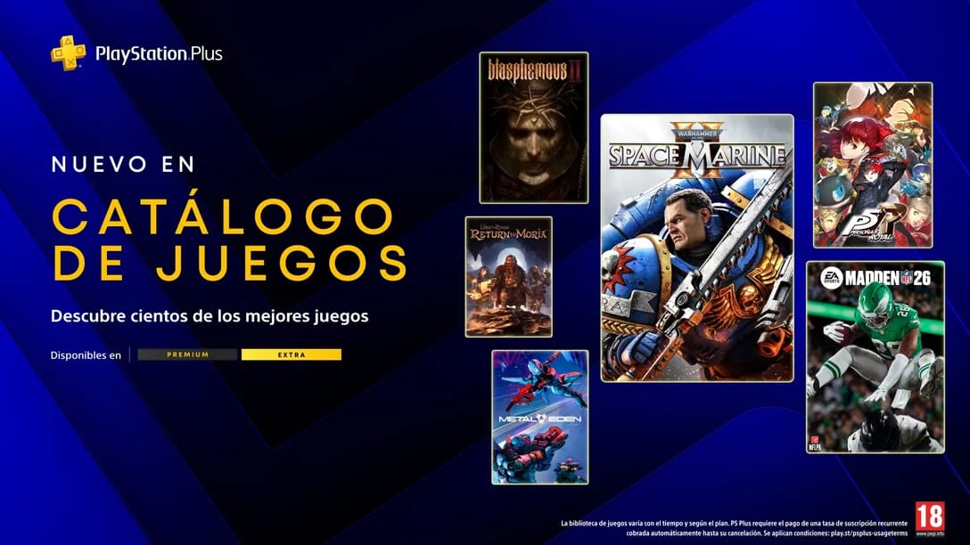 PS Plus Extra y premium confirman nuevo lote de juegos marzo 2026