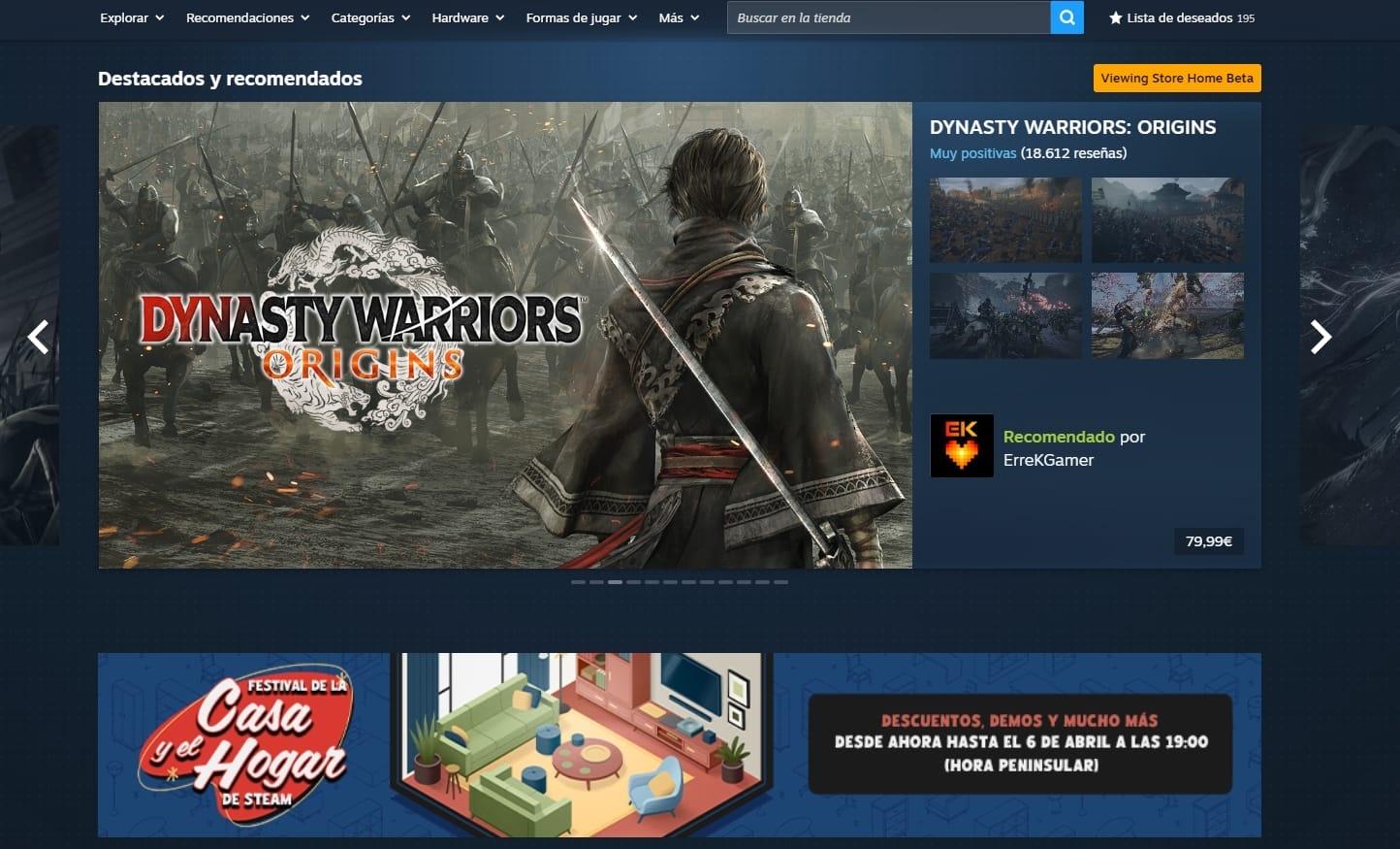 Steam renueva el aspecto visual de la tienda